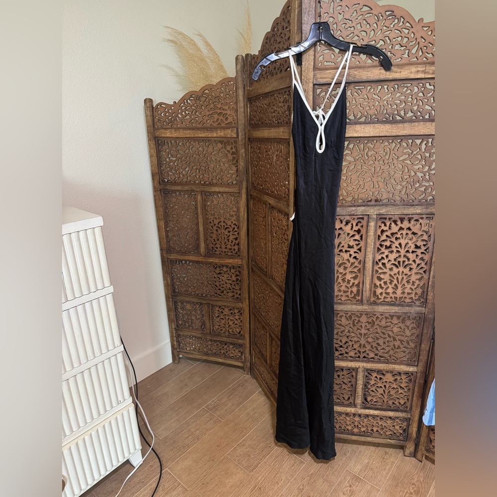 Bec + Bridge Cedar City Maxi Dress in Black & Ivory - Picture 3 of 5